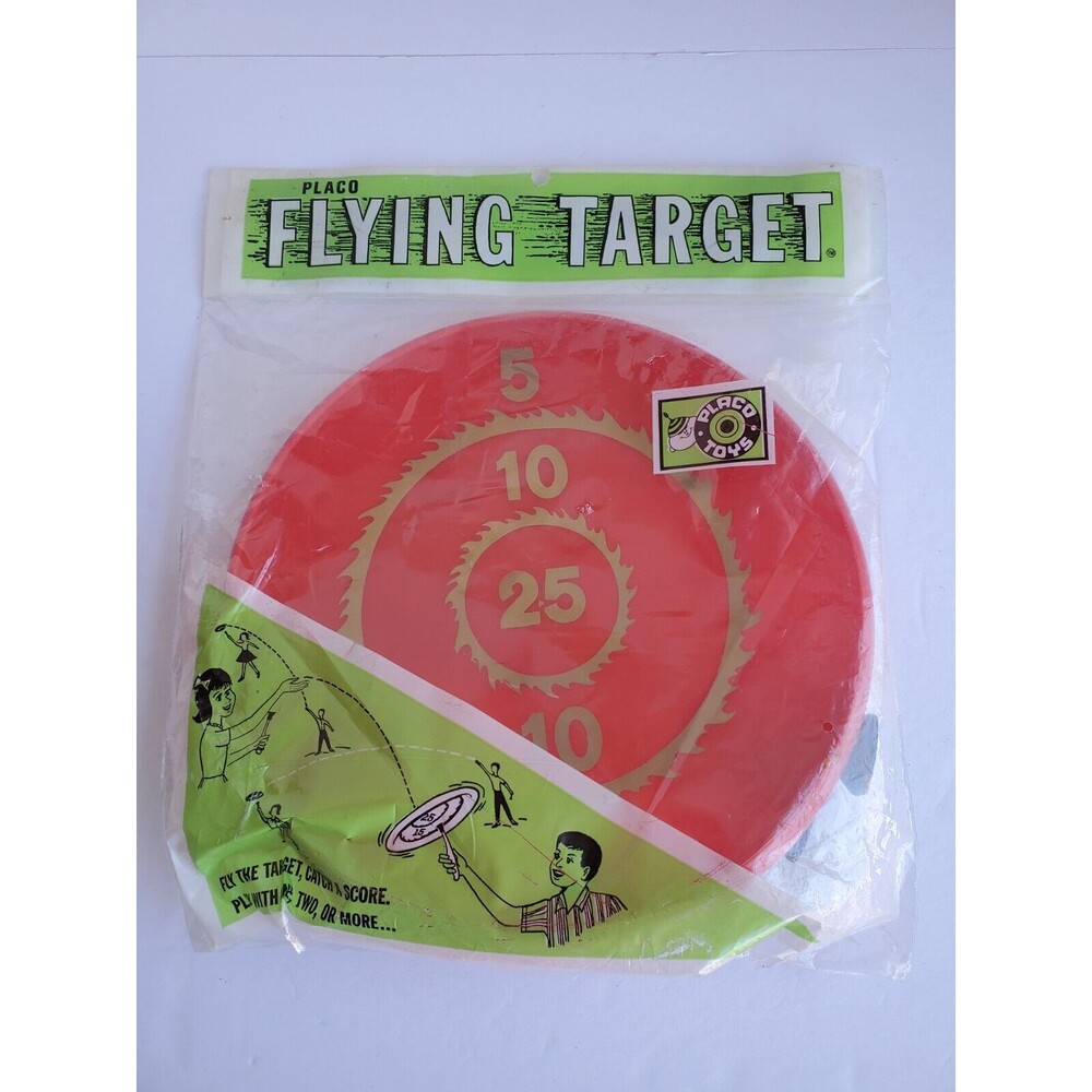 Vintage Placo Toys Flying Target Dart Game Circa 1968 New In Original Packaging.